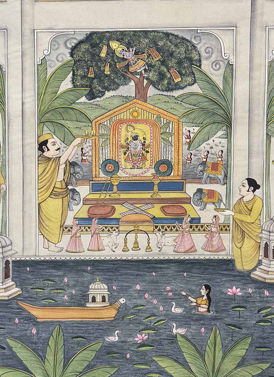 Dhwarkadheesh pichwai painting_2