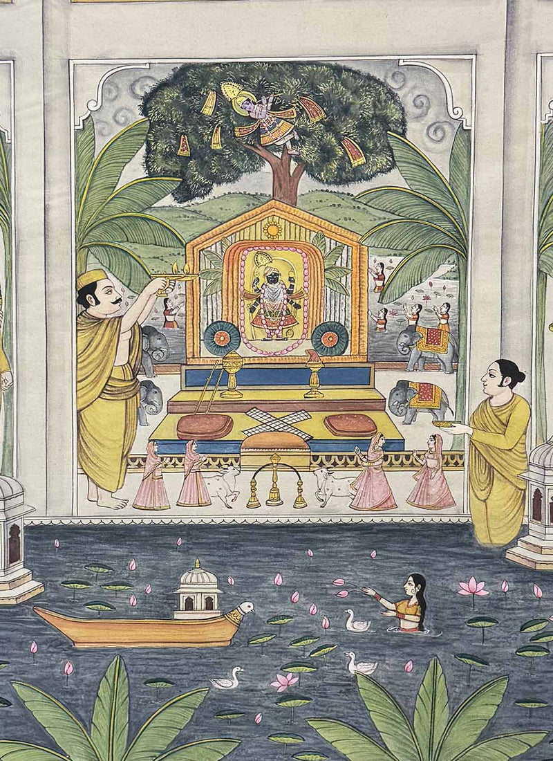 Dhwarkadheesh pichwai painting_2