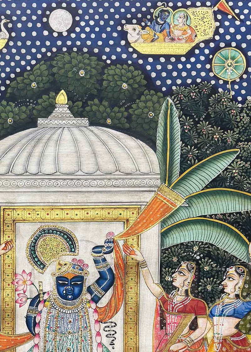 sharad purnima pichwai painting_4