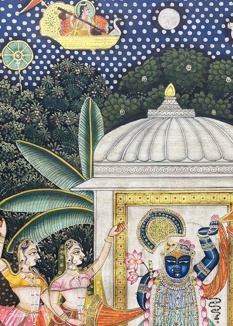 sharad purnima pichwai painting_5