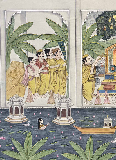 Dhwarkadheesh pichwai painting_3