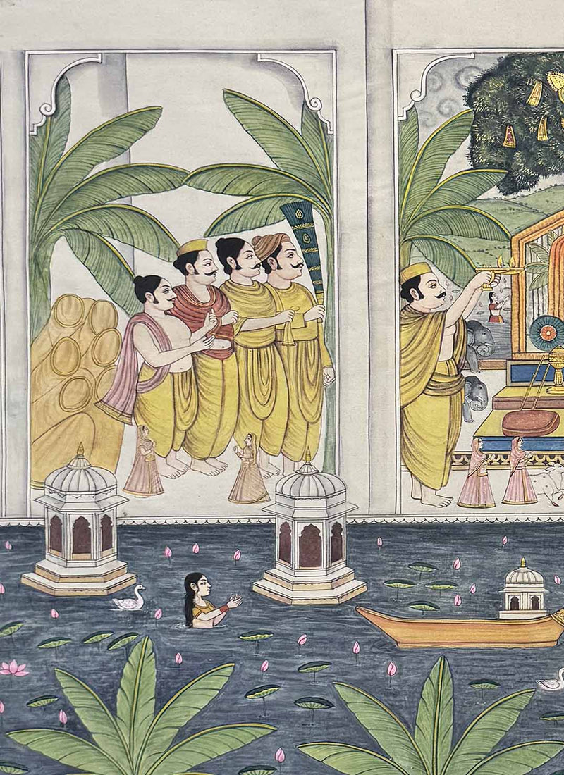 Dhwarkadheesh pichwai painting_3