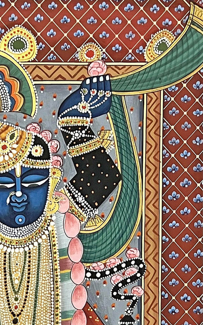 Shrinathji Pichwai Painting (Unframed / 2 x 3 Feet)