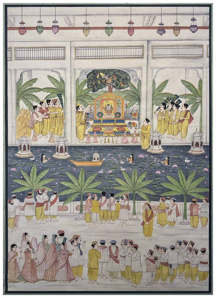 Dhwarkadheesh pichwai painting