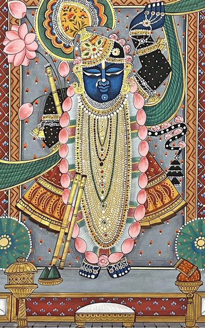 Shrinathji Pichwai Painting (Unframed / 2 x 3 Feet)