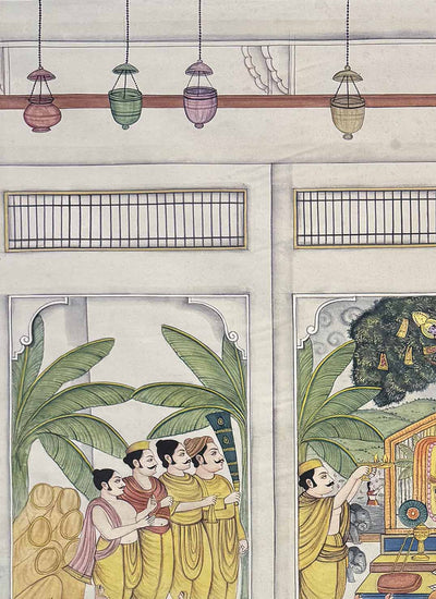 Dhwarkadheesh pichwai painting_8