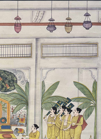 Dhwarkadheesh pichwai painting_9