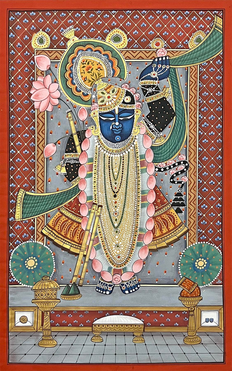 Shrinathji Pichwai Painting (Unframed / 2 x 3 Feet)