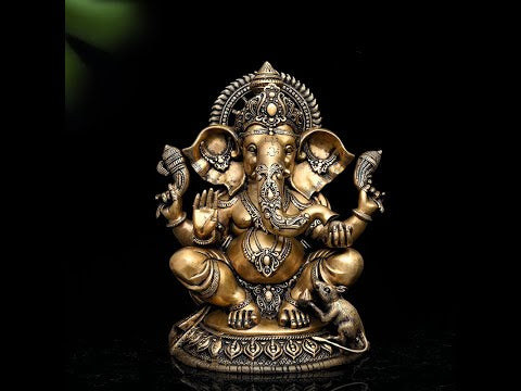 Brass Ganesha Idol (Large / 32.6 Kg / 23.2 inches)