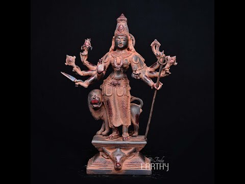 brass durga statue