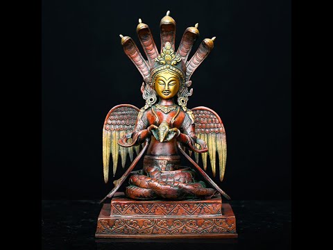 Naga Kanya Brass Statue
