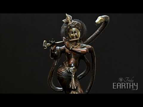Brass Krishna &amp; Kaliya