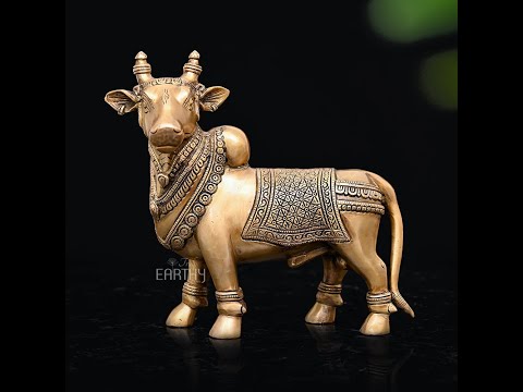 brass nandi sculpture