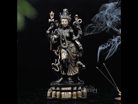 Ardhanarishvara Statue (Brass / 9.66 Kg)