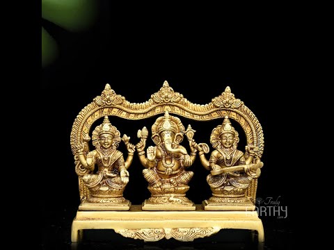 Brass Lakshmi Ganesha Saraswati
