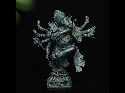 Bronze Dancing Ganesha Sculpture