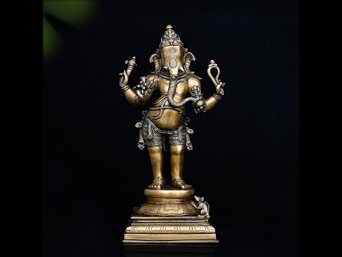 brass standing ganesha