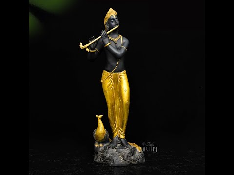 brass krishna statue for sale