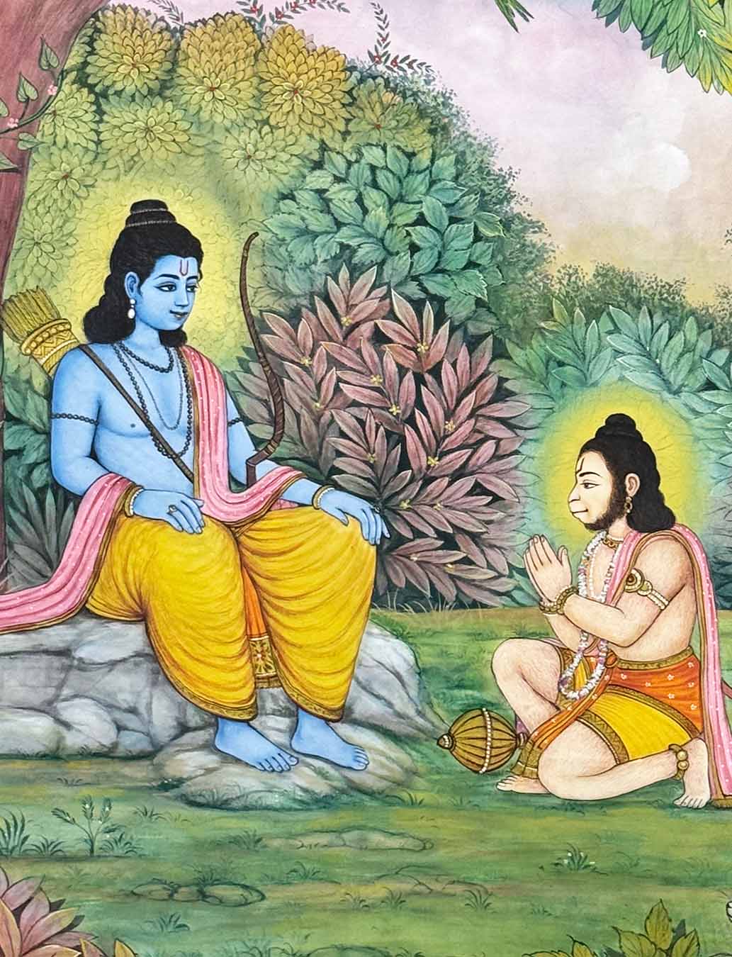 ram hanuman painting_2