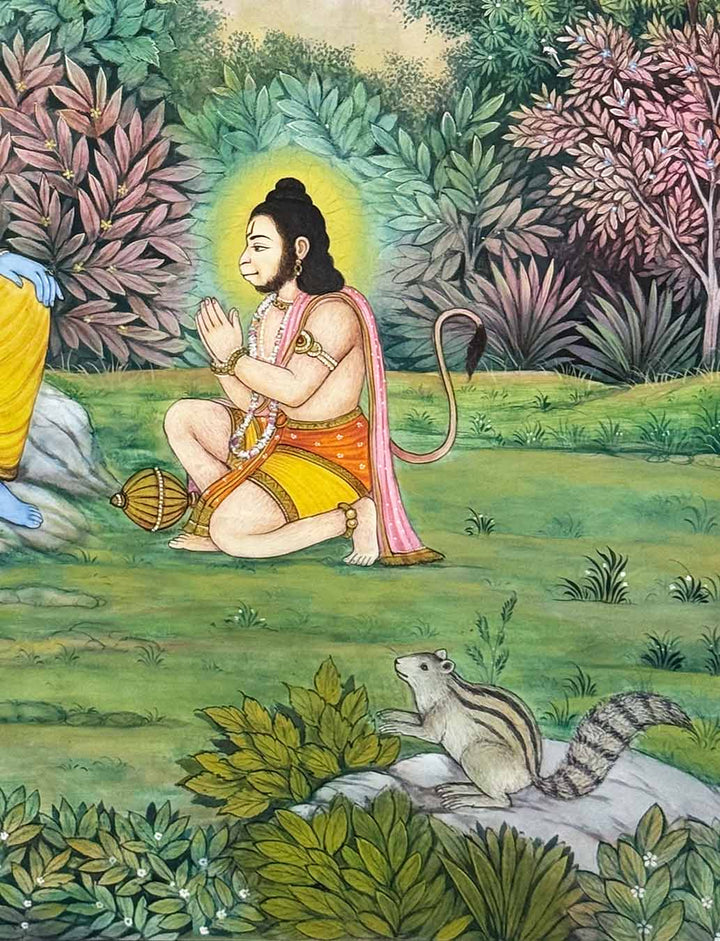 ram hanuman painting_3