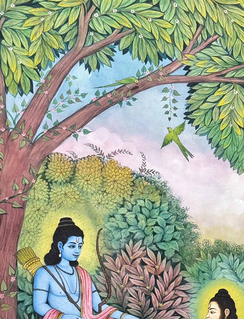 ram hanuman painting_4
