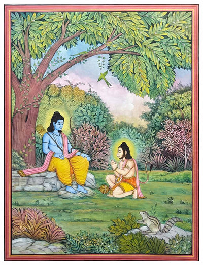 ram hanuman painting
