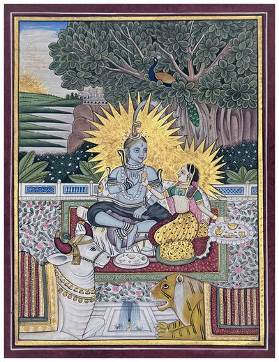 shiva parvati painting