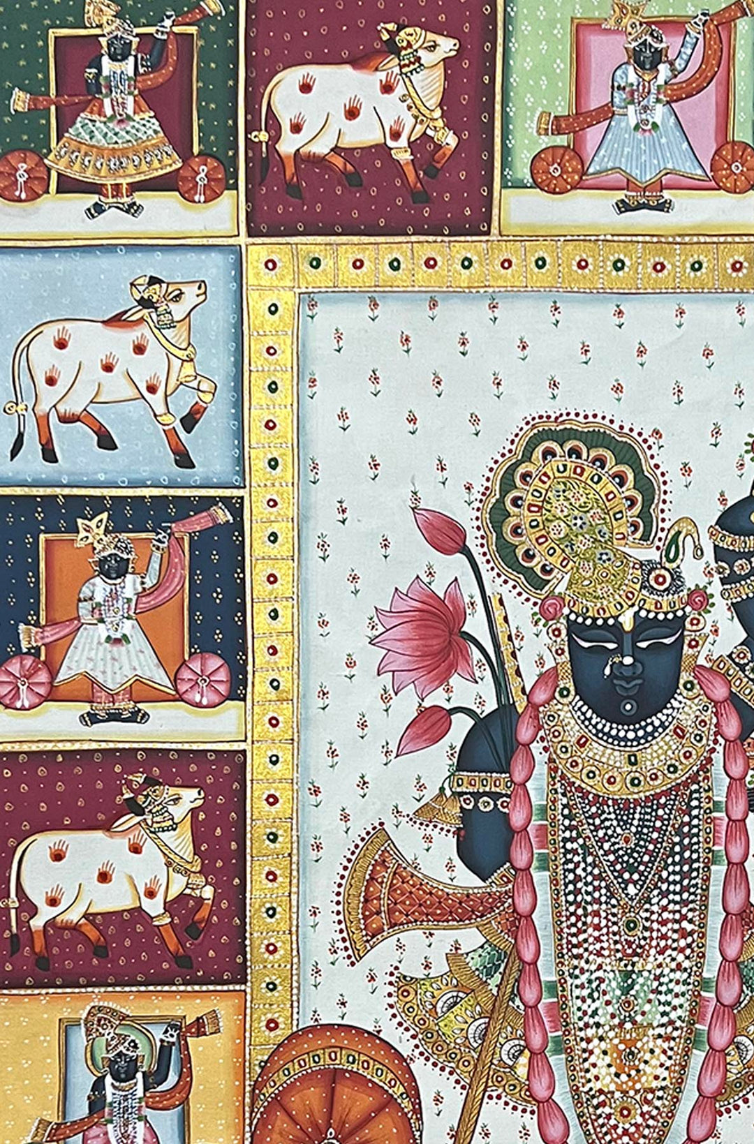 Shrinathji Das Swaroop Painting - Handmade (Unframed)