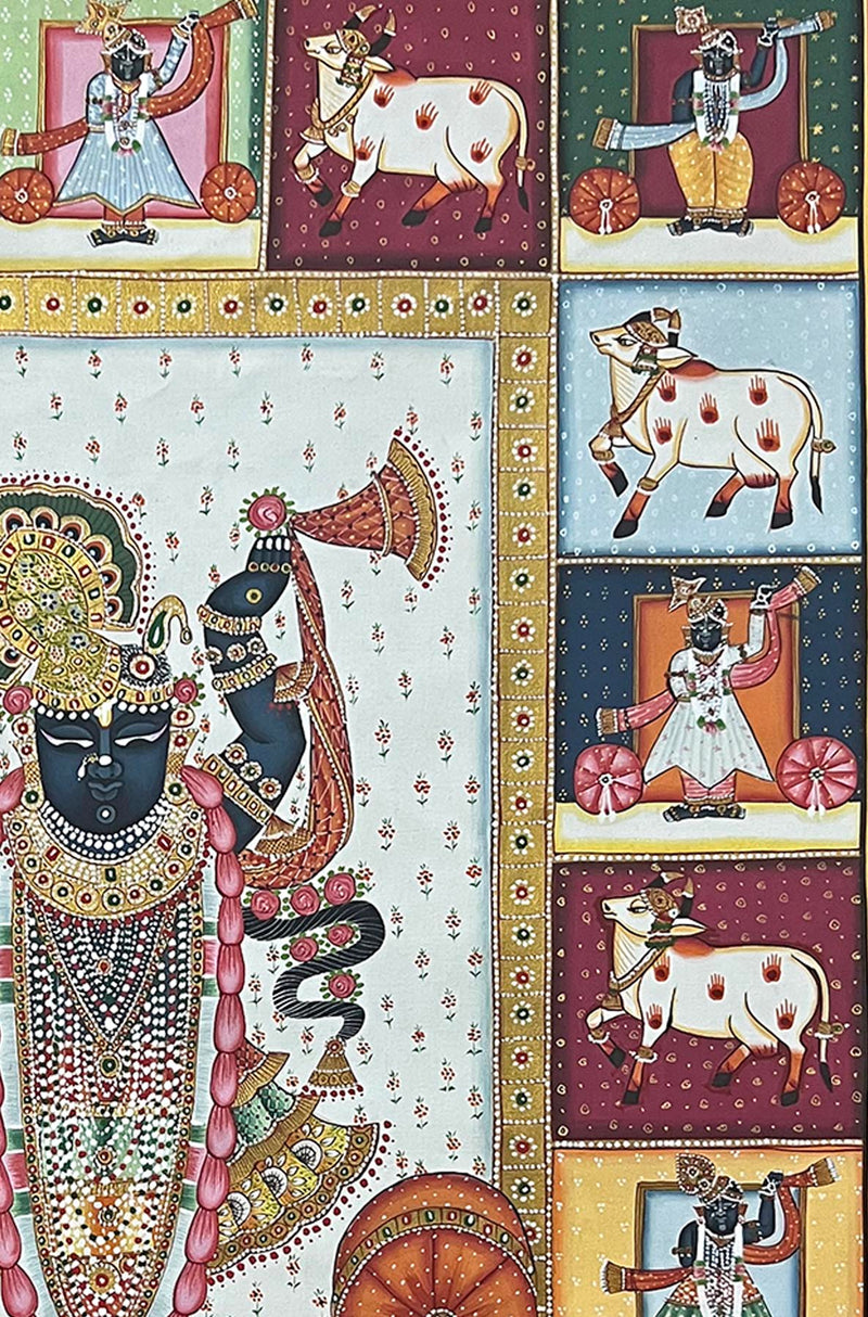 Shrinathji Das Swaroop Painting - Handmade (Unframed / 22 x34 Inches)