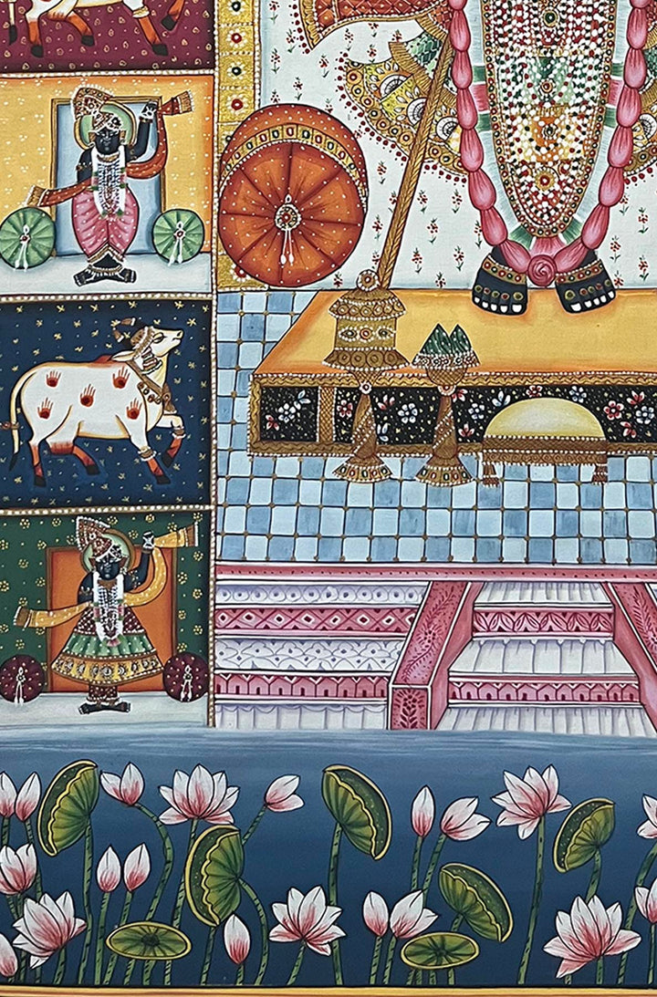 Shrinathji Das Swaroop Painting - Handmade (Unframed)
