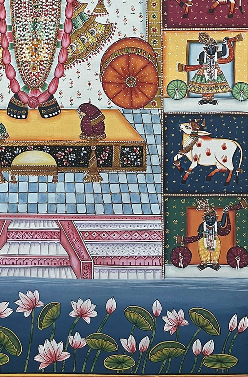 Shrinathji Das Swaroop Painting - Handmade (Unframed / 22 x34 Inches)