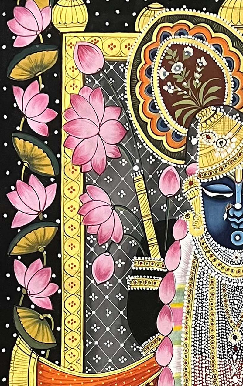 Shrinathji - Handmade Pichwai Painting (Unframed / 34 x22 inches)