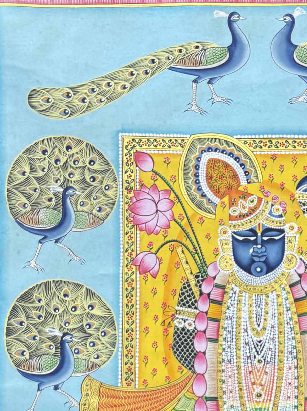 small shrinathji painting, closeup 2