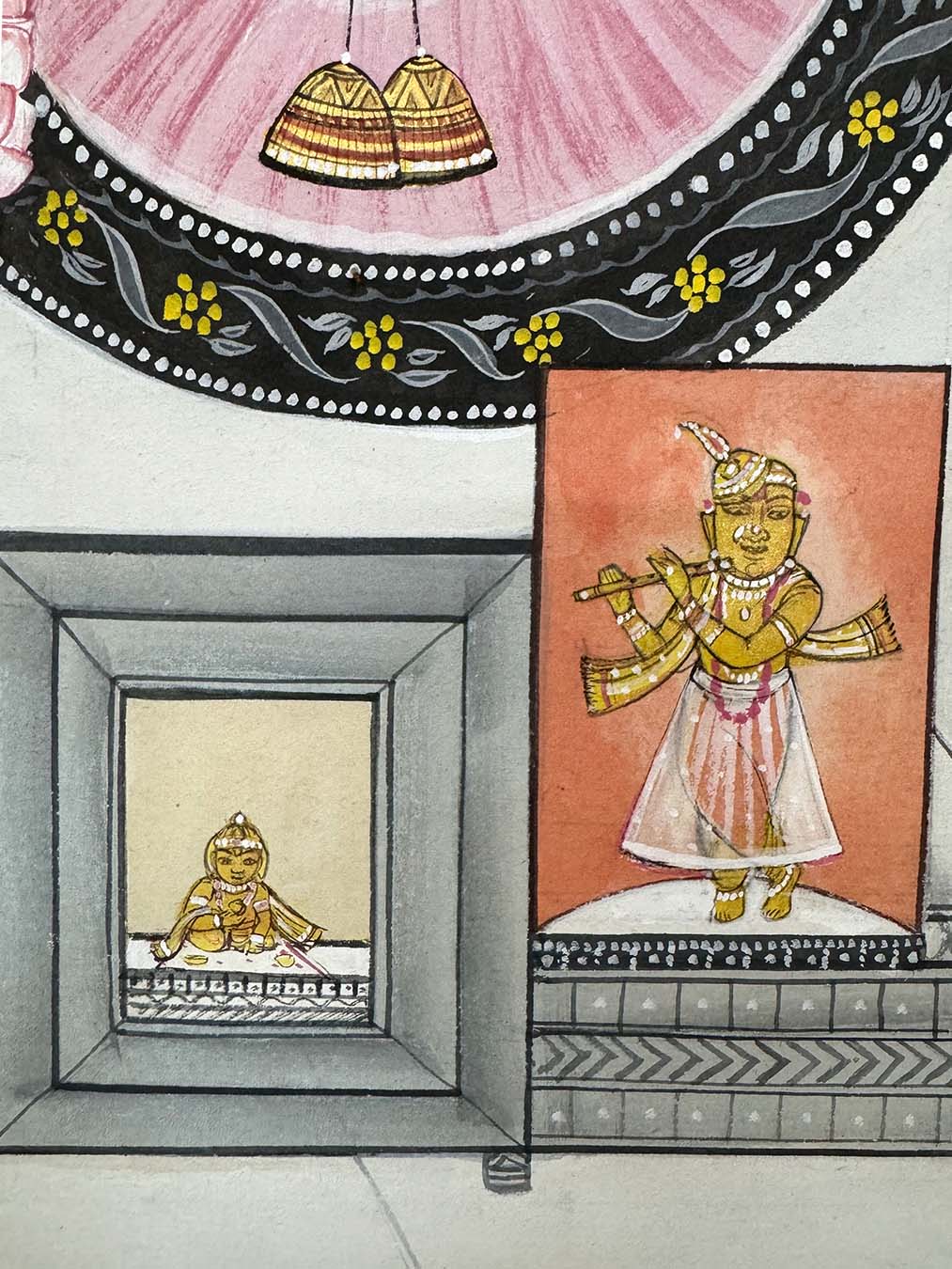 Shringara of Shrinathji - Handmade Pichwai Painting ( 128.2 x 95.2 cm / Unframed)