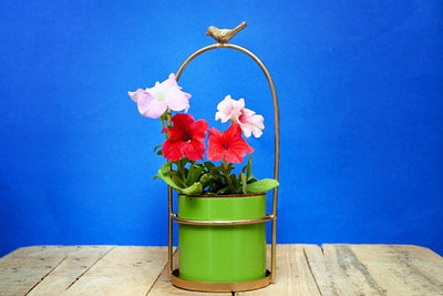 Wild Bird Metal Planter with Stand (without Plant).