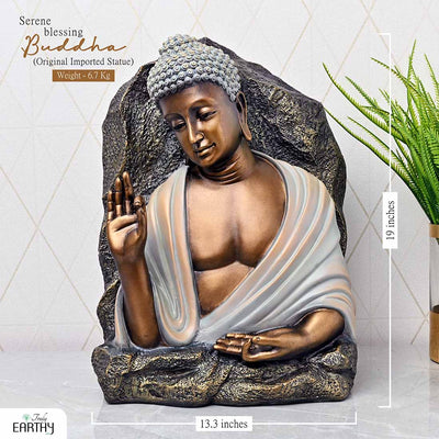 Serene Blessing Buddha (Original Imported Statue)