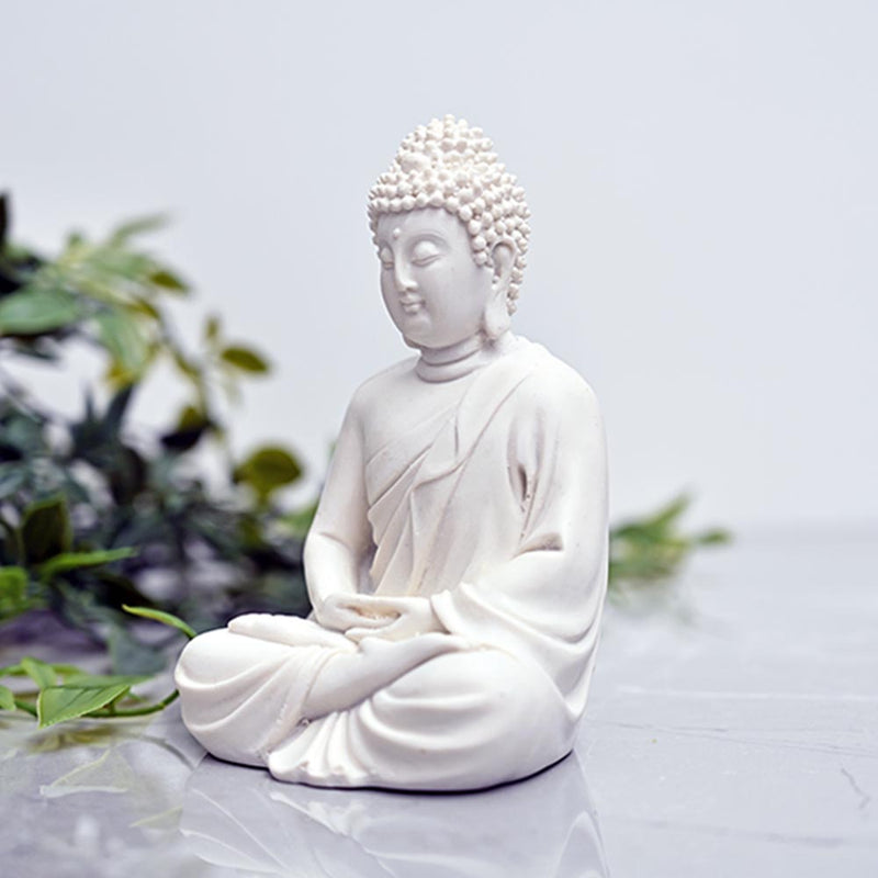 White Meditating Buddha