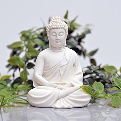White Meditating Buddha