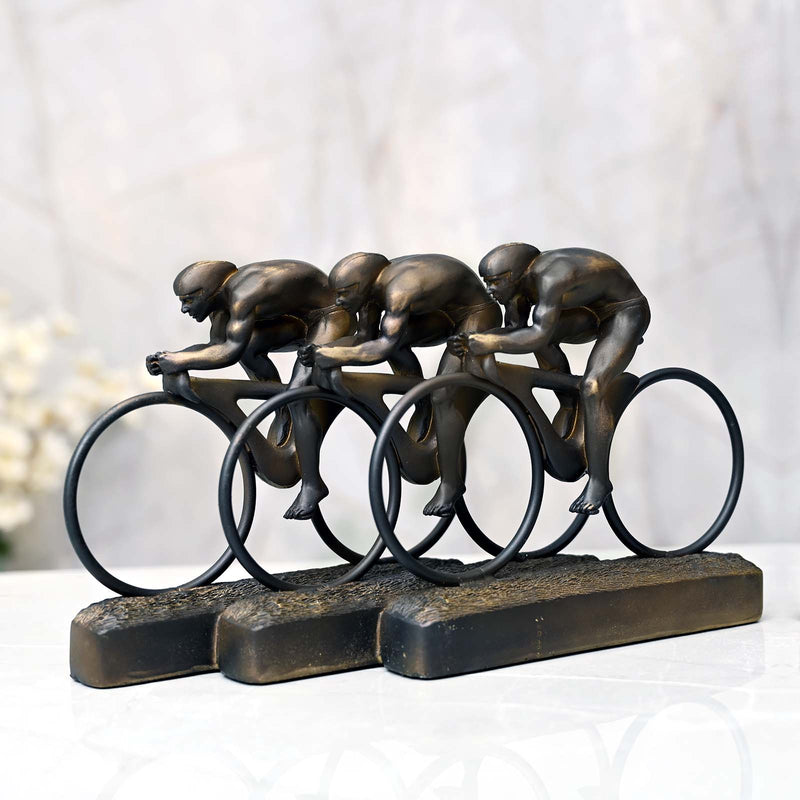 Cycling Athletes Table-Top Sculpture