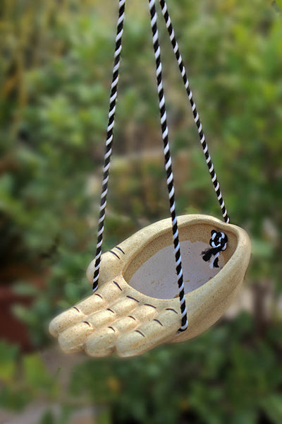 Hanging Hand Ceramic Planter.