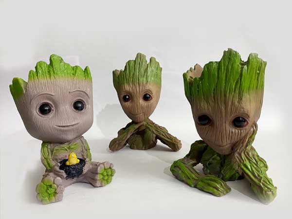 Adorable Groot Family Planters - Set of 3 (without Plant).