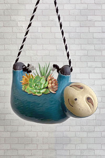Hanging Sloth Ceramic Planter(without Plant).