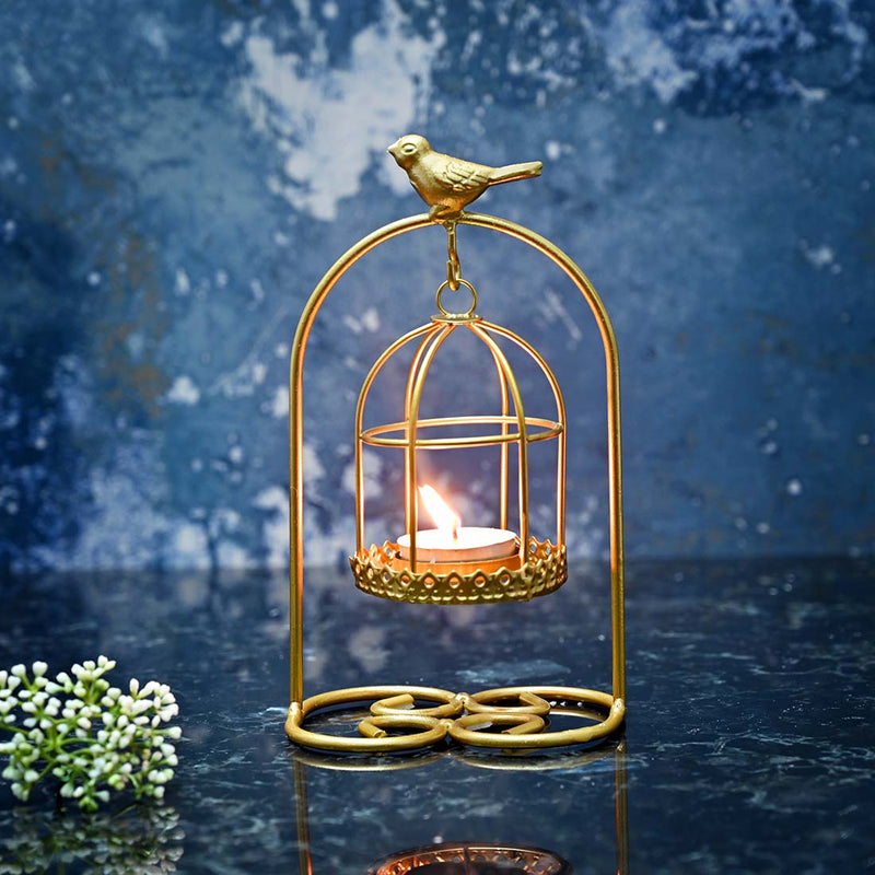 Farmhouse Bird Cage Candle Holder