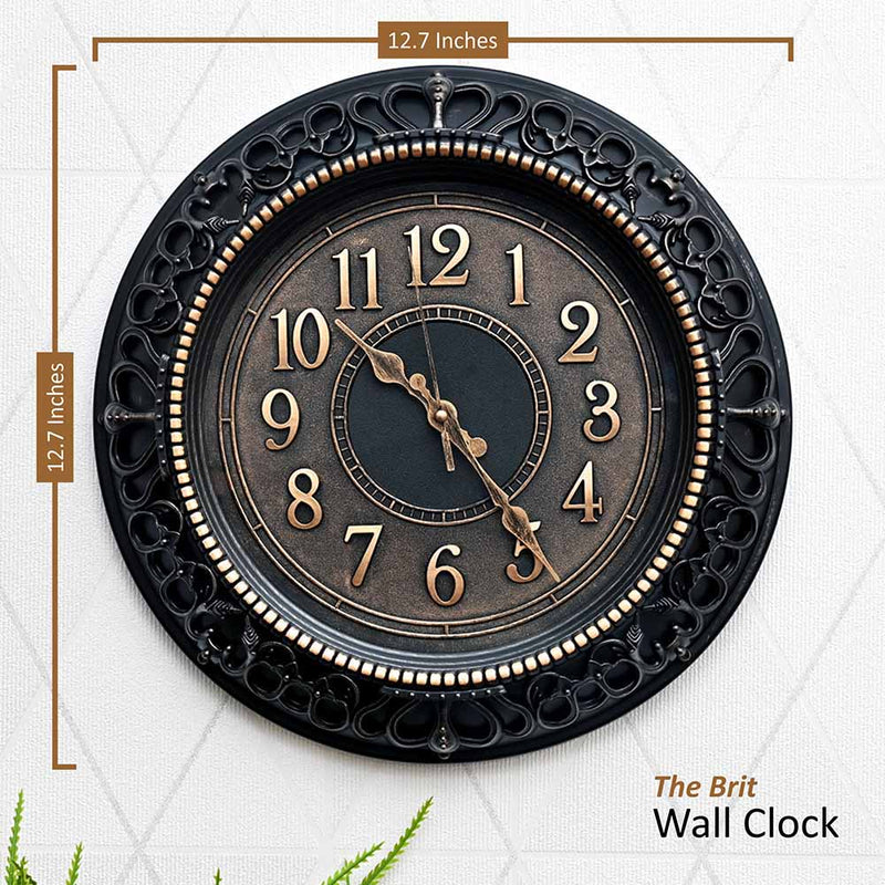 The Brit Wall Clock (Continuous Sweep Movement)