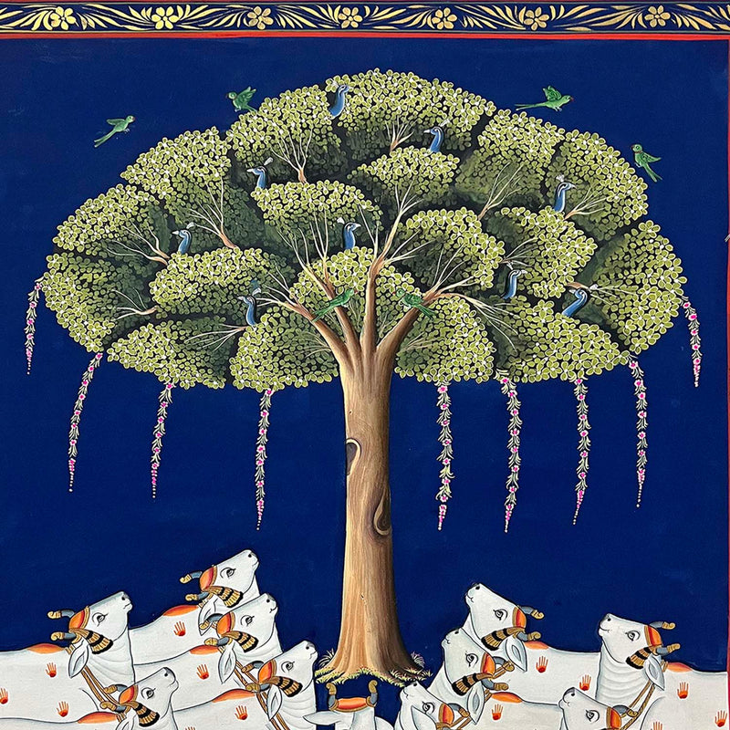 tree of life painting, closeup