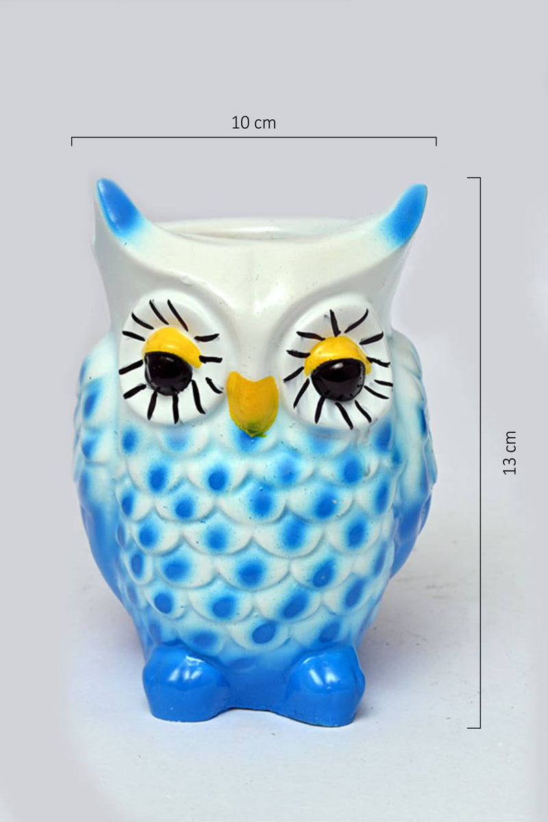 Lonely Owl Resin Pot (without Plant).