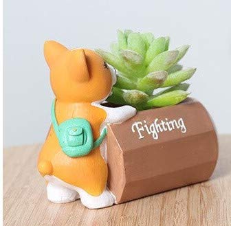 Cute Dog Pushing Pencil Planter (without Plant).