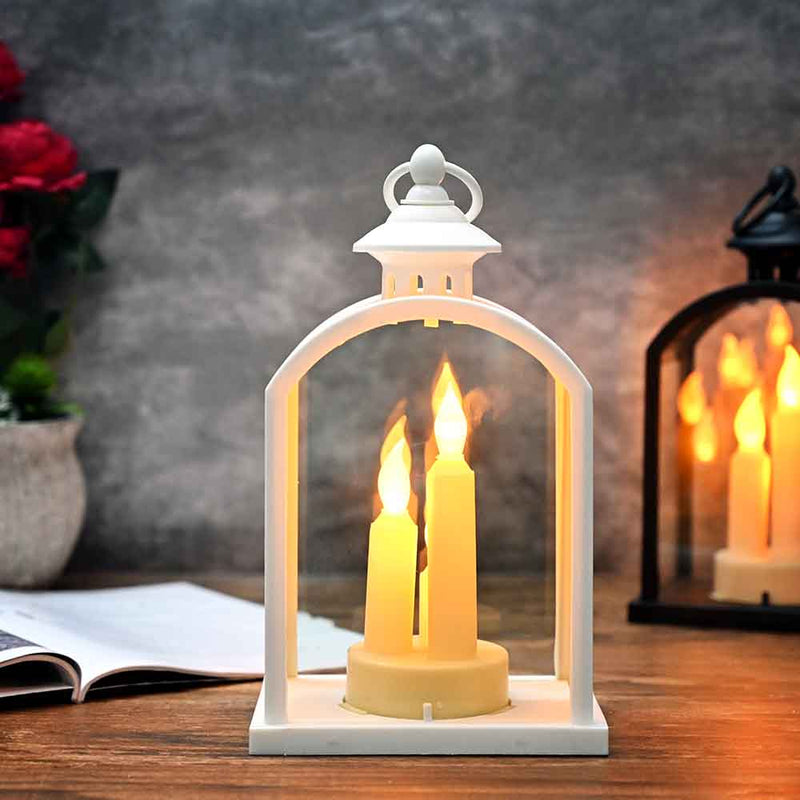 Elegant Festive LED Lantern with Flickering Candle Effect