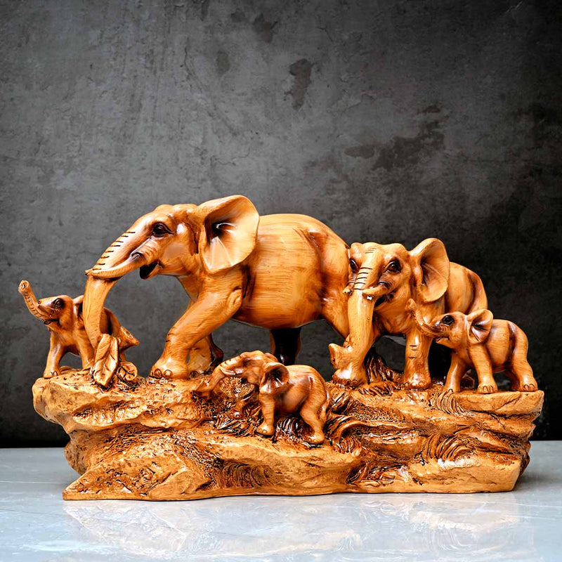 Life of Elephants Sculpture