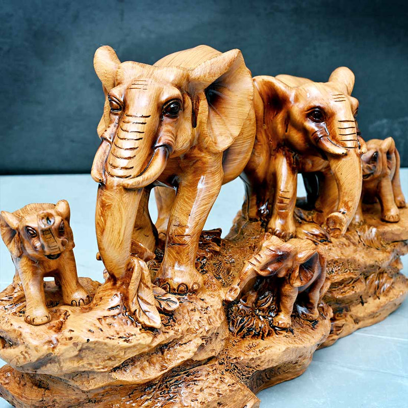 Life of Elephants Sculpture
